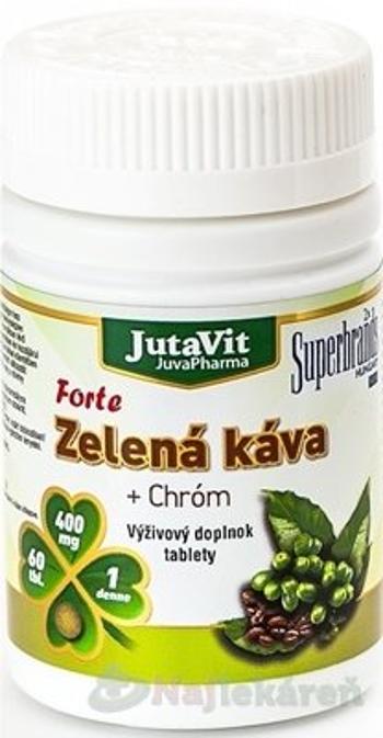 JutaVit Zelená káva Forte + Chróm, 60 tbl