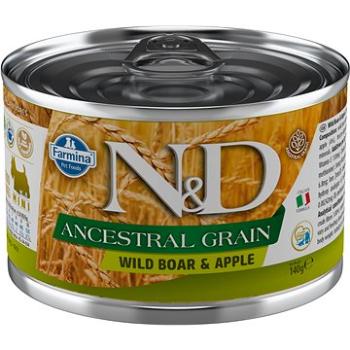 N & D Dog Low grain adult Boar & Apple Mini, 140 g (8606014102420)