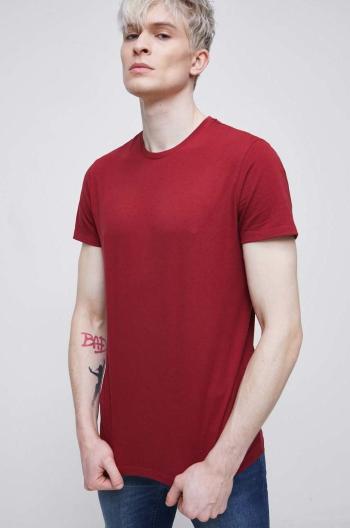Tričko Medicine pánske, červená farba, jednofarebné