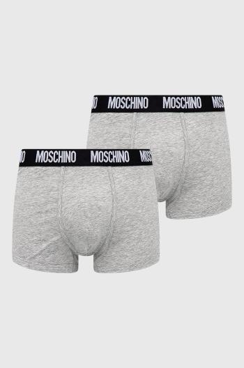 Boxerky Moschino Underwear pánske, šedá farba