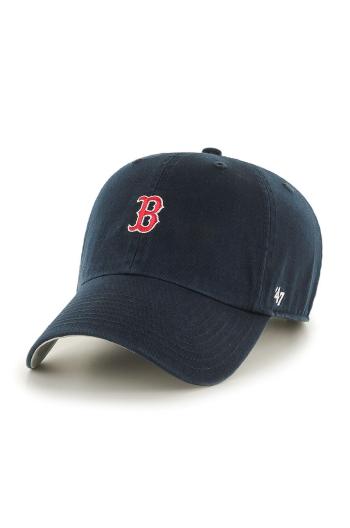 Čiapka 47brand Boston Red Sox tmavomodrá farba, s nášivkou
