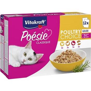 Vitakraft Cat mokré krmivo Poésie® Classique poultry multipack hydinový mix v želé 12× 85 g (4008239589811)