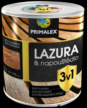Primalex lazúra 3v1 - lazúra a napúštadlo proti škodcom a hubám 5 l orech kráľovský