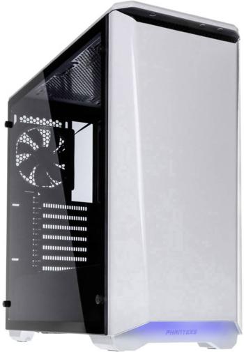 Phanteks P400 midi tower PC skrinka biela 2 predinštalované ventilátory