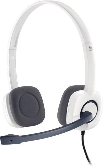 Logitech H150 headset k PC jack 3,5 mm káblový na ušiach biela