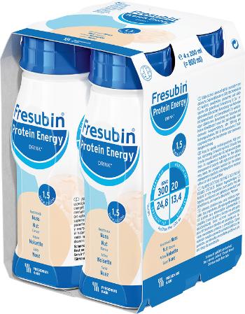 Fresubin Protein energy drink EasyBottle príchuť oriešková 4 x 200 ml
