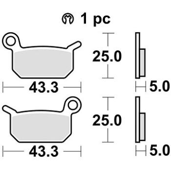 Braking brzdové doštičky (sinterová zmes CM44) (2 ks) M501 – 259 (M501-259)