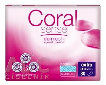 Coral Sesnse Coral Sense Extra vložky inkontinenčné pre ženy 33 cm 30 ks
