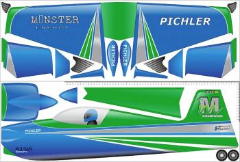 Pichler Slick 360 zelená RC model motorového lietadla ARF 840 mm