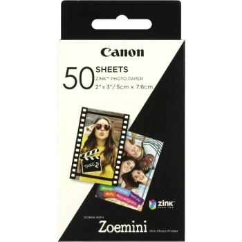 Canon ZP-2030 3215C002 samolepiaci fotopapier ZINK 50x76mm (2x3"), 50 listů, biely, termo