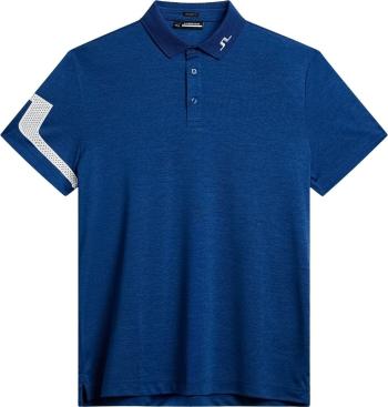 J.Lindeberg Heath Regular Fit Estate Blue Melange XL Polo košeľa