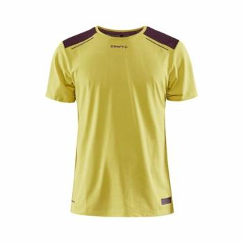 Pánske tričko CRAFT PRE Hypervent SS žlté s fialovou 1910415-542435 M