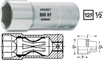 Hazet  900AKF vonkajší šesťhran nástavec na autosviečky 16 mm 5/8"    1/2" (12.5 mm)