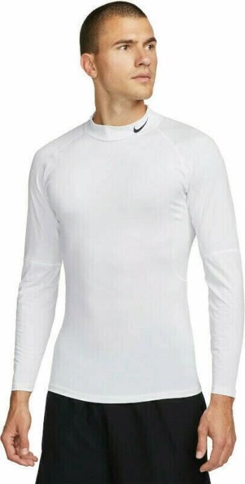 Nike Dri-Fit Fitness Mock-Neck Long-Sleeve Top White/Black L Termo Oblečenie