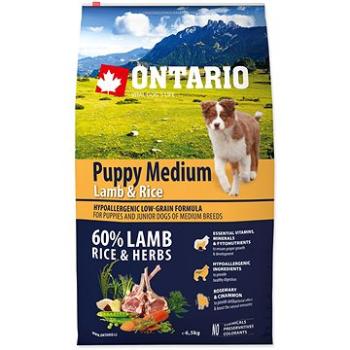 Ontario Puppy Medium Lamb & Rice 6,5 kg (8595091780136)