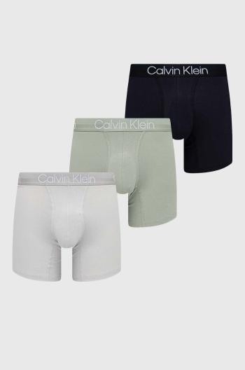 Boxerky Calvin Klein Underwear 3-pak pánske, šedá farba