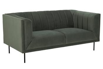 Dkton Dizajnová sedačka Darcila 172 cm sivo-zelená