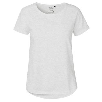Neutral Dámske tričko s ohrnutými rukávmi z organickej Fairtrade bavlny - Popolavá | XS