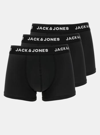 Sada troch čiernych boxeriek Jack & Jones Noah