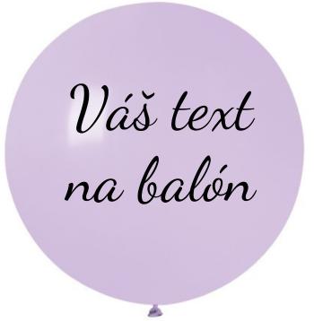 Balón s textom - Liliový 80 cm