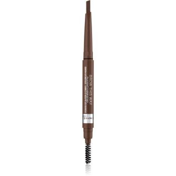 Rimmel Brow This Way ceruzka na obočie s kefkou 2 v 1 odtieň 002 Medium Brown 0,25 g