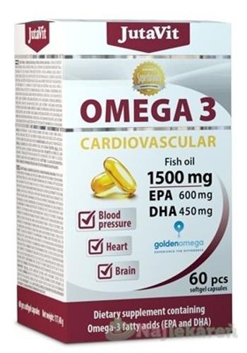 JutaVit Omega 3 Kardiovaskulár 1500 mg, 60 cps