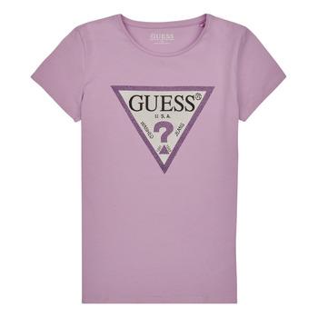 Guess  Tričká s krátkym rukávom SS T SHIRT  Fialová