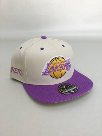 Mitchell & Ness Fullcap Los Angeles Lakers Hop On Fitted off white - 7 5/8