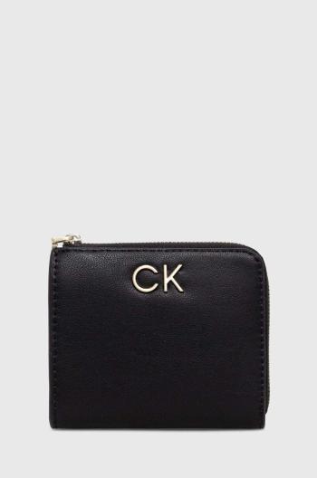 Peňaženka Calvin Klein dámska, čierna farba, K60K610781