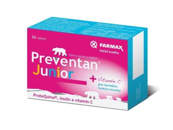 Preventan FARMAX Junior + vitamín C 30 tabliet