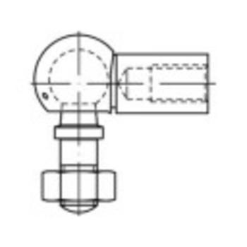 Uhlové kĺby TOOLCRAFT DIN 71802 10 mm Galvanicky poZn.oceľ 10 ks