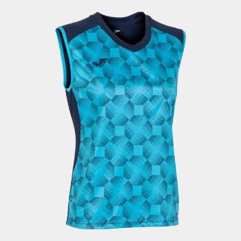 SUPERNOVA III SLEEVELESS SHIRT NAVY FLUOR TURQUOISE M