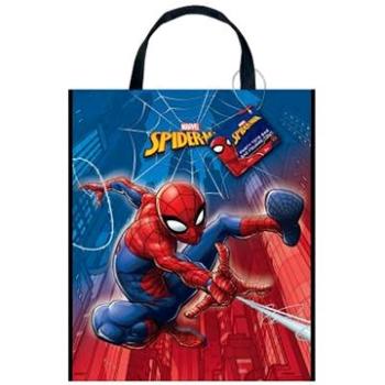 Darčeková taška spiderman – plastová 28 × 33,5 cm (11179592395)