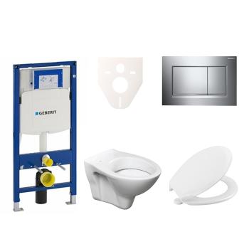 Cenovo zvýhodnený závesný WC set Geberit do ľahkých stien / predstenová montáž + WC S-Line S-line Pro 111.300.00.5NR6