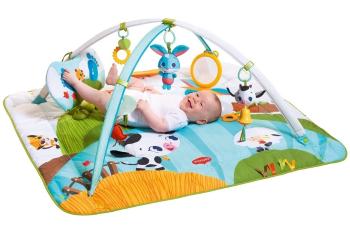 Tiny Love Hracia podložka s hrazdou Kick&amp;Play - Farma, 0m+