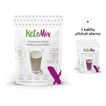KETOMIX Proteínový koktail Čokoláda, vanilka 450 g (15 porcií) (8594196631213)