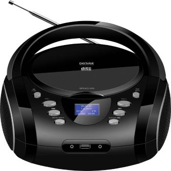 Denver TDB-10 CD-rádio FM, DAB+ CD, Bluetooth, AUX  funkcia alarmu čierna