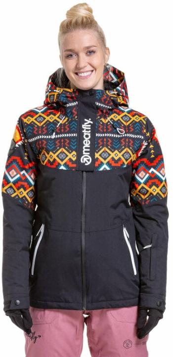 Meatfly Kirsten Womens SNB and Ski Jacket Black S Lyžiarska bunda