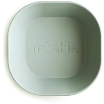 Mushie Square Dinnerware Bowl miska Sage 2 ks