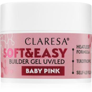 Claresa Soft&Easy Builder Gel podkladový gél na nechty odtieň Baby Pink 12 g