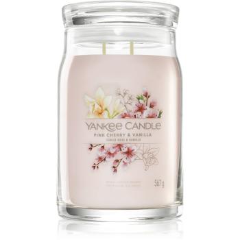 Yankee Candle Pink Cherry & Vanilla vonná sviečka Signature 567 g