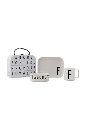 Detská raňajková súprava Design Letters Classics in a suitcase F 4-pak
