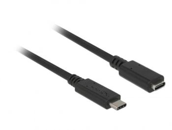Delock #####USB-Kabel #####USB 3.2 Gen1 (USB 3.0 / USB 3.1 Gen1) #####USB-C™ Stecker, #####USB-C™ Buchse  1.50 m čierna