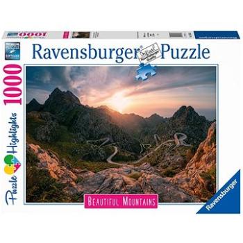 Ravensburger Puzzle 173136 Dych Vyrážajúce  Hory: Pohorie Serra De Tramuntana, Malorka 1 000 Dieliko (4005556173136)