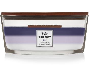 WoodWick Vonná sviečka loď Elipsa Trilogy Evening Luxe 453,6 g