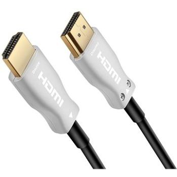 PremiumCord HDMI, optický fiber High Speed with Ether. 4K@60Hz kábel 25m, M/M, zlatené konektory (kphdm2x25)