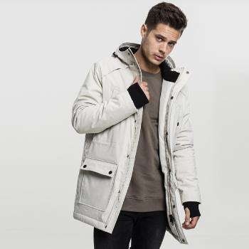 Urban Classics Hooded Heavy Thumbhole Parka stone - S