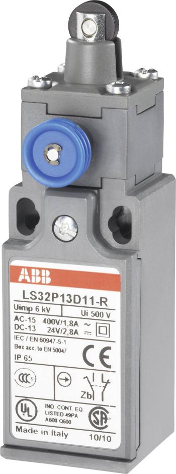 ABB LS32P13D11-R koncový spínač 400 V/AC 1.8 A otočný kladkový piest  bez aretácie IP65 1 ks