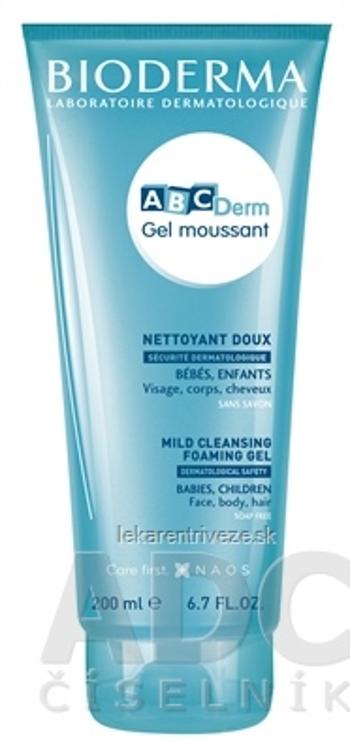 BIODERMA ABCDerm Gel moussant jemný čistiaci gél 1x200 ml