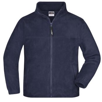 James & Nicholson Detská fleece mikina JN044k - Tmavomodrá | XXL